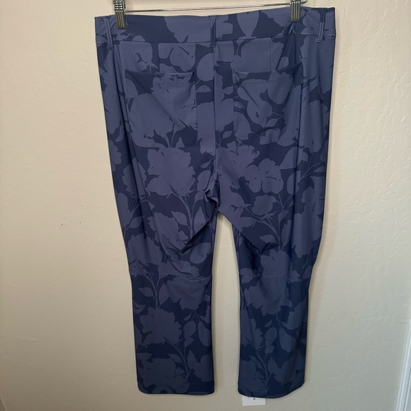 SPANX Kick Flare Sunshine Floret Navy Blue Pull-On Pant Stretch Size XL Petite - Picture 15 of 15